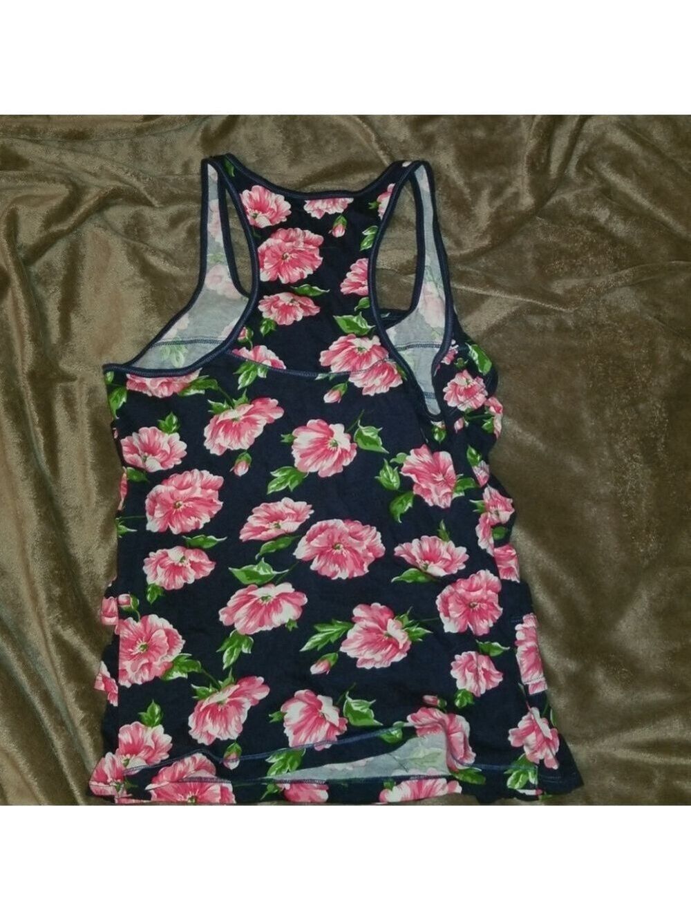 Floral Ruffle Top Navy - Picture 3 of 3